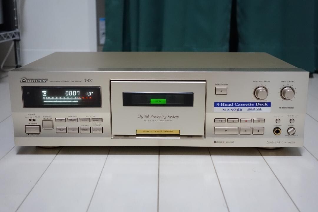 Pioneer 3 head single cassette deck T-D7 from japan Used 100V | eBay