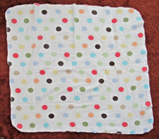 Vintage Circo Polka Dot 100 Cotton Flannel Receiving Blankets 30 X 28