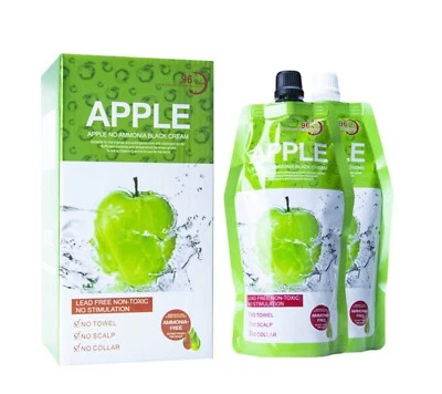 Apple Ammonia-Free Black Hair Cream Instant Natural Black Hair Dye Cream 1000ml