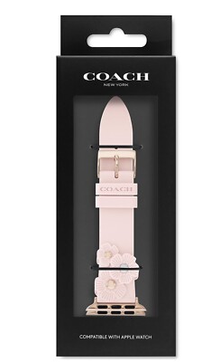 coach apple watch strap with tea rose