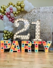 TO BUY! Marquee numbers/ letters PARTY sign aluminium high quality