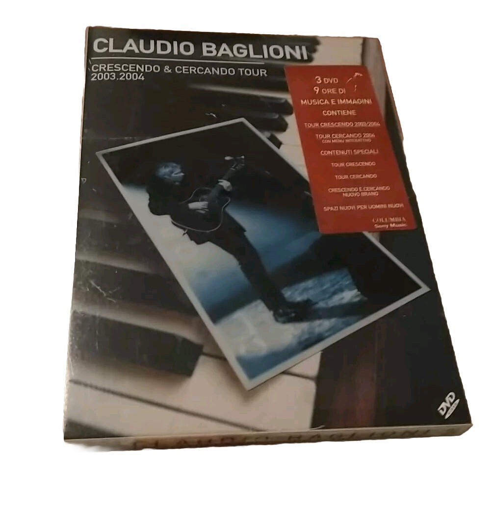 Claudio Baglioni CRESCENDO E CERCANDO TOUR 2003-2004 3 Dvd
