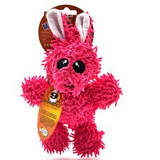 Tuffy Mighty Jr Micro Bola Conejo Chirriante Peluche Tirador y Agitador Perro Juguete 9"