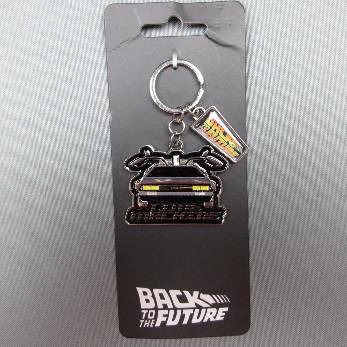 Back To The Future Metal Keychain DeLorean Time Machine Charm