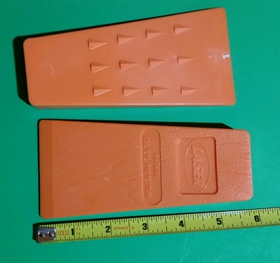 2x chainsaw felling wedge 5 1/2'' poly orange chainsaw tool ships USA 