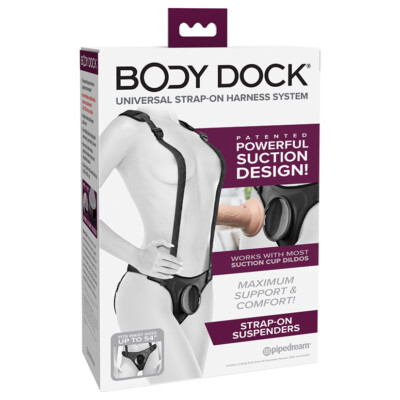 BODY DOCK Strap-On Harness Suspenders💋for Universal Dildo Lesbian Pegging  Toy