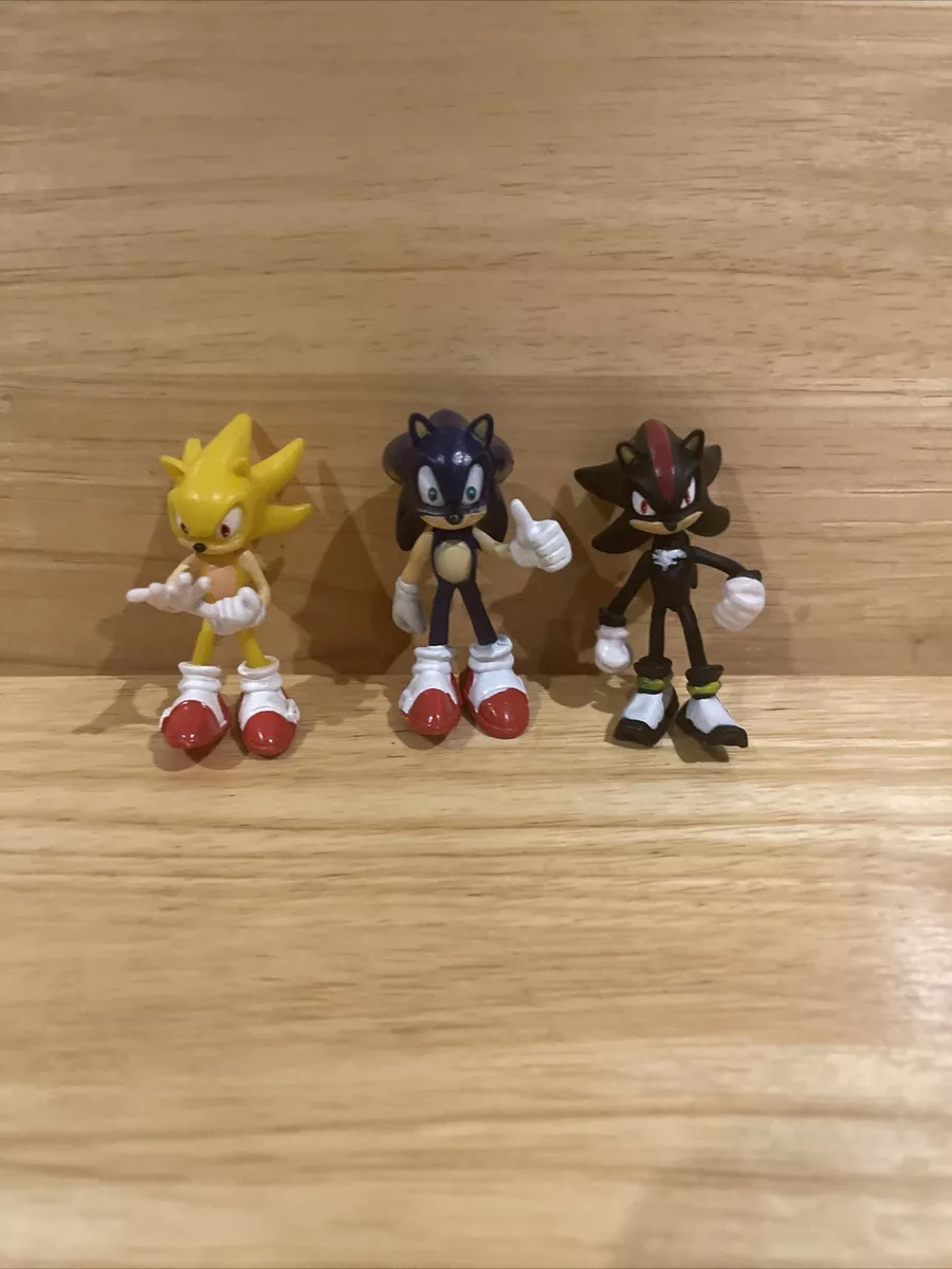 RARE Sonic The Hedgehog Lot Of 3 Figures Authentic Sega Super