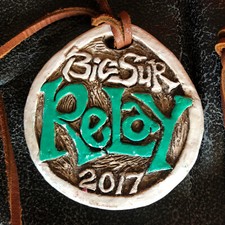 2017 BIG SUR International Marathon RELAY Finisher Ceramic Medal. Collectors