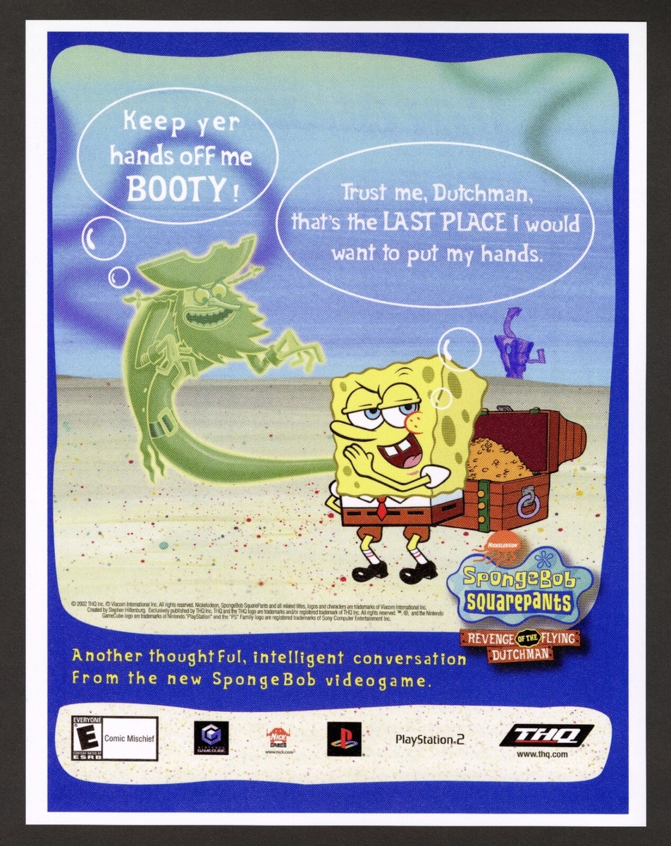 Spongebob Squarepants Revenge of the Flying Dutchman PS2 Promo Ad