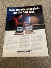 Vintage 1986 COMMODORE 64 128 Home Computer PC Print Ad 1980s