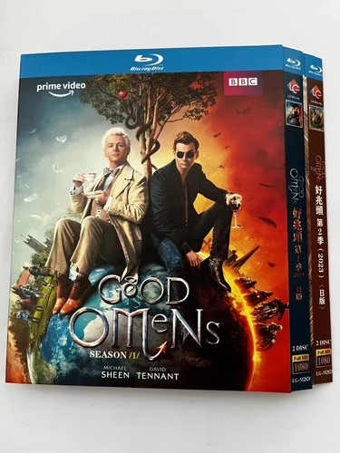 Good Omens Season 1-2 Series 4-Discs Brand New Boxed - Afbeelding 1 van 1