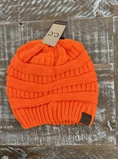 Hot item! CC Beanie New Women's Knit Slouchy Thick Cap Hat Unisex Solid Color
