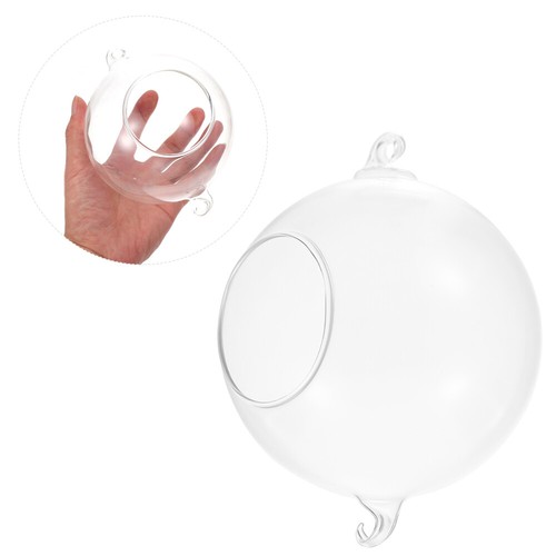 2 Pcs Glasvase Dekorativer Blumentopf Zum Aufhängen Runder Hängender Übertopf - Bild 4 von 12