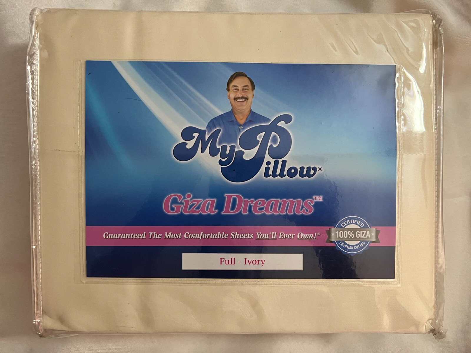 My Pillow Giza Dreams Full Ivory Sheet Set eBay