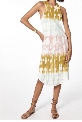 Robbie Rib Knit Tie Dye Tank Dress 