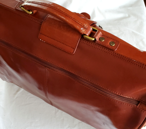 Vintage Barry Smith UK Leder Gepäck Tasche Gladstone Widemouth Steampunk Klassiker Rarität - Bild 6 von 22