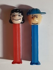 1950-1966 Peanuts Charlie Brown and Lucy Vintage Pez Dispenser Made In Slovenia