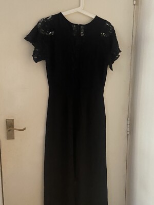 Miss Selfridges Black Cocktail Jumpsuit