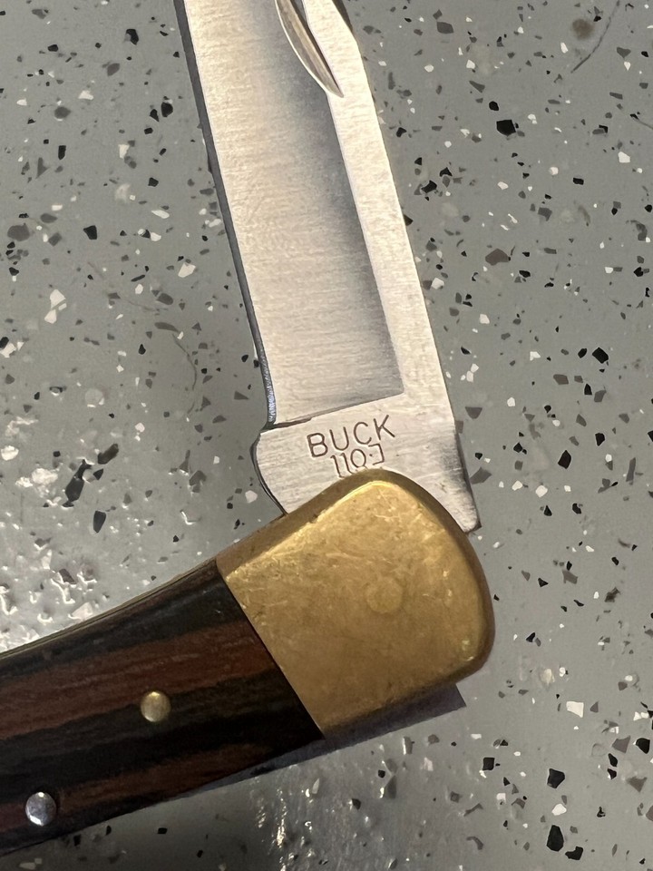 2016 Buck 110 Folding Hunter Lock Blade Pocket Knife Very Good eBay