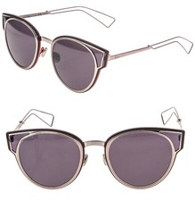 CHRISTIAN DIOR SCULPT Rose Purple Lilac Cat Eye Metal Sunglasses DIORSCULPT