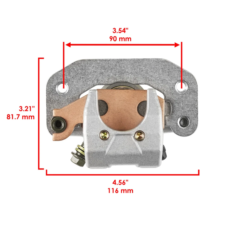 Rear Brake Caliper Disc W/ Pads For Yamaha Raptor 700 700R YFM700R 2006 - 2012 - Image 2 of 4