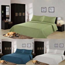 EGYPTIAN NENA SOLID QUILT BEDDING BEDSPREAD COVERLET PILLOW EVERYTHING MUST GO!