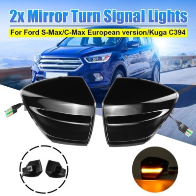 2x Spiegelblinker Leuchte Licht Für Ford S-Max 07-14 Kuga C394 08-12 C-Max 11-19