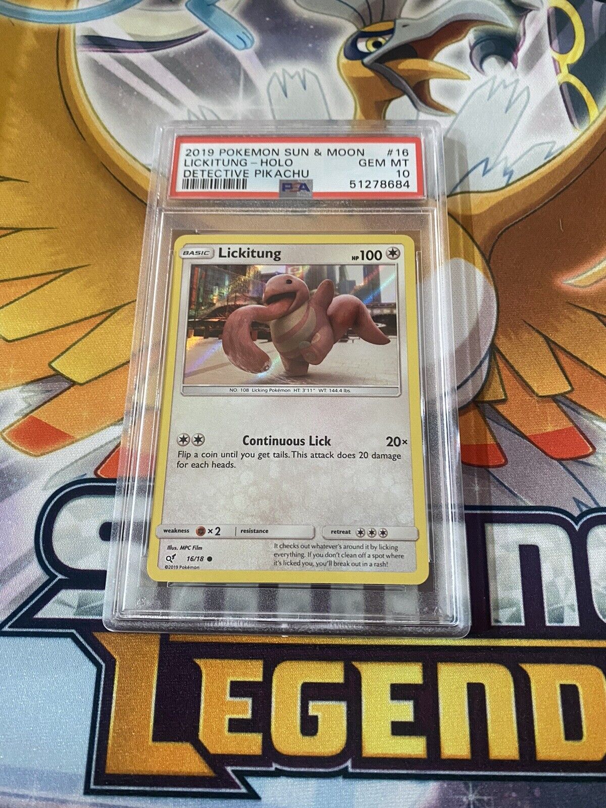 Detective Pikachu HOLO RARE 10/18 SM SHINY Pokemon Card TCG NM 2019