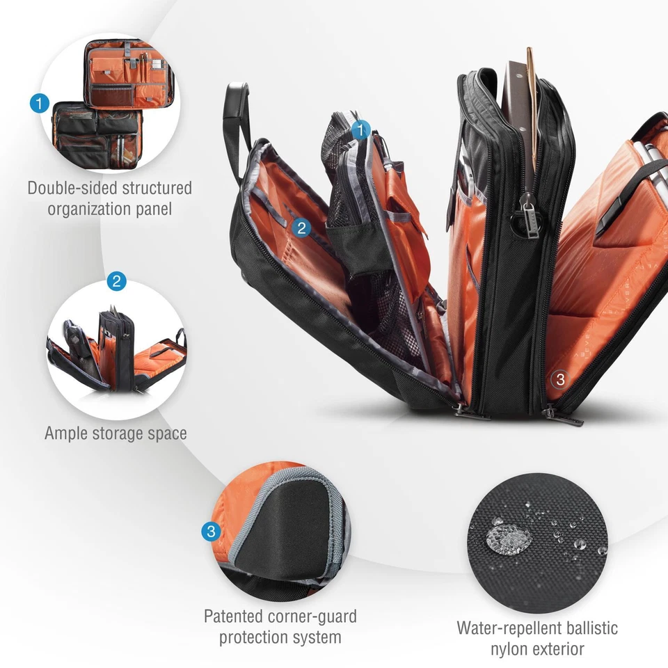 Everki 17.3" Versa Premium Checkpoint Friendly 180 Open Laptop Briefcase Bag - Image 3 of 4