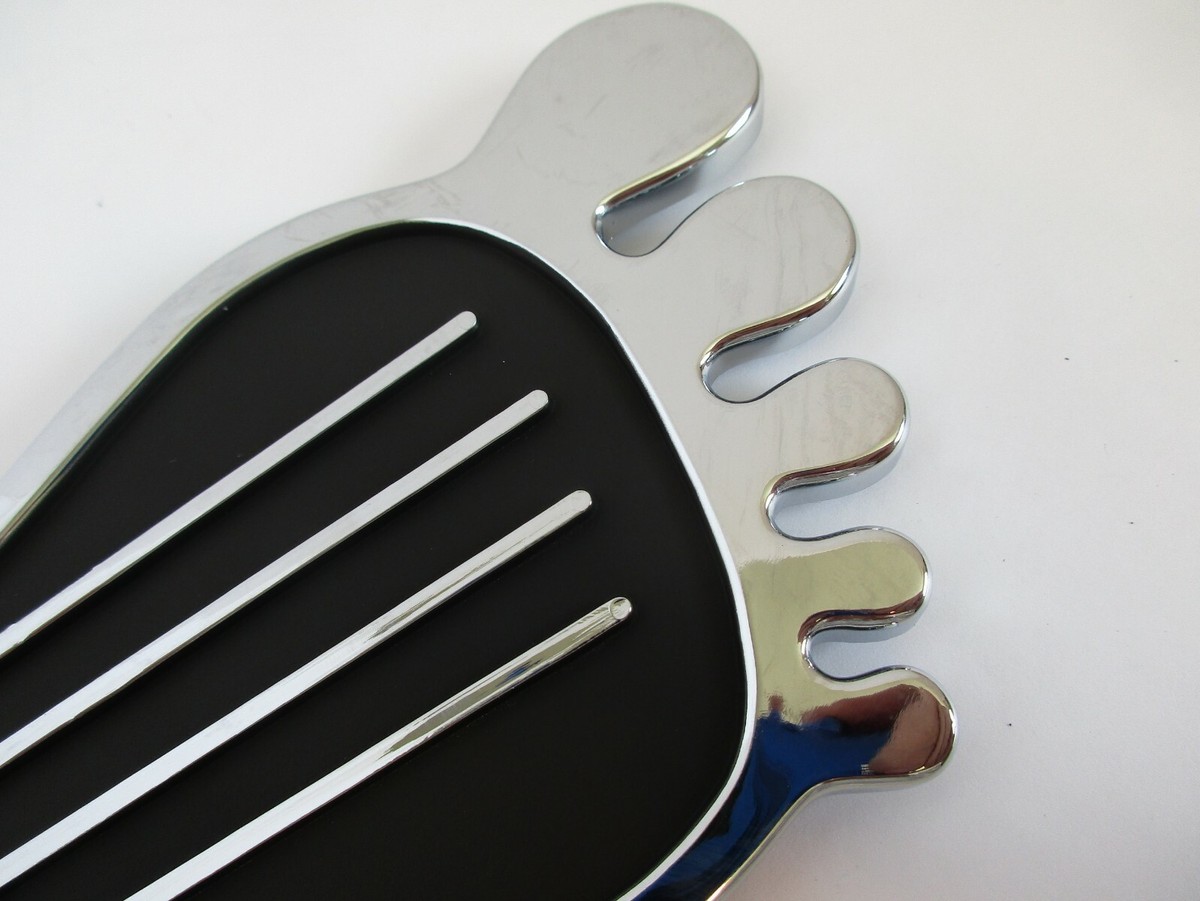 BAREFOOT GAS PEDAL COVER &amp; DIMMER SWITCH COVER CHROME HOT ROD