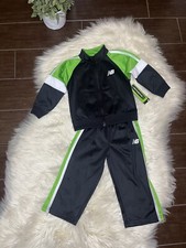 New Balance black/lime green tracksuit sz 24M