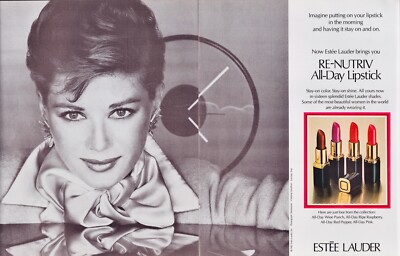 1982 ESTEE LAUDER Re-Nutriv All-Day Lipstick Shaun Casey photo 2