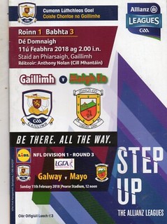 GAA FOOTBALL GALWAY V MAYO ALLIANZ LEAGUE 11/2/2018
