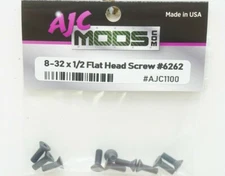 AJCMods 8-32 x 1/2 Flat Head Screws for Team Losi 8ight 2.0 3.0 4.0 LOSA6262