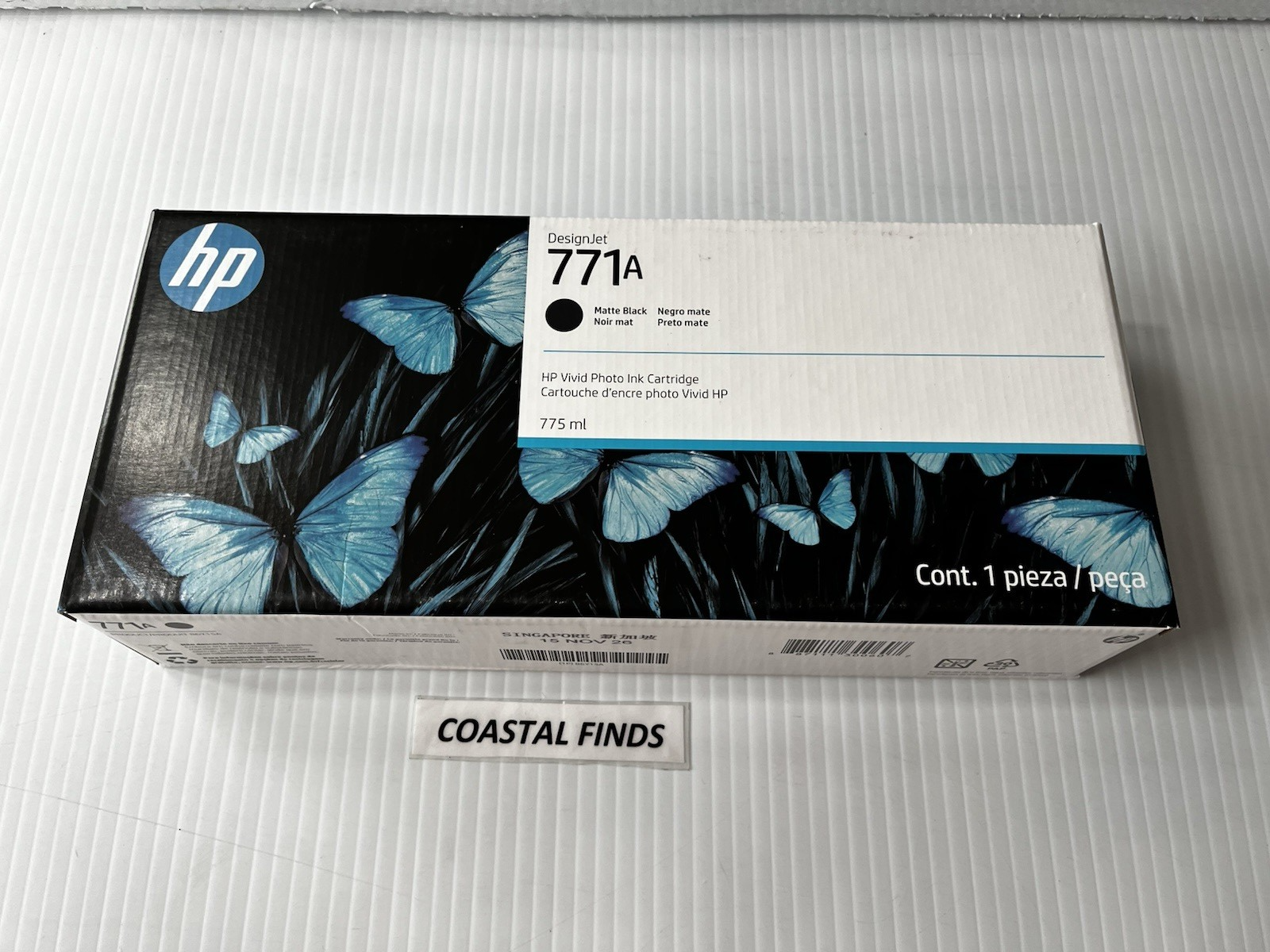 HP 771A Matte Black Ink Cartridge B6Y15A OEM NEW Sealed Late 2026 Date ...