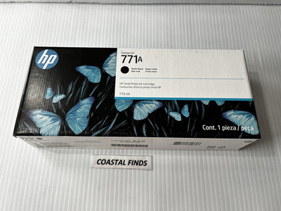 HP 771A Matte Black Ink Cartridge B6Y15A OEM NEW Sealed Late 2026 Date ...