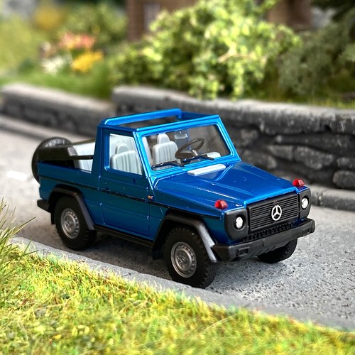 Mercedes classe G Bleu  -HO 1/87-HERPA 430845 | Condition: Neuf