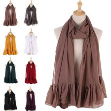 Women Muslim Long Scarf Turban Head Cover Wrap Shawls Islamic Headscarf Scarves