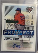 2024 Panini Prospect Edition Jonah Tong Ticket RC Rookie Auto Autograph SP Optic