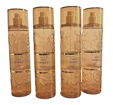 VIVA VANILLA FRAGRANCE MIST BODY SPRAY 8 oz BATH BODY WORKS LUXURY LINE LOT X 4