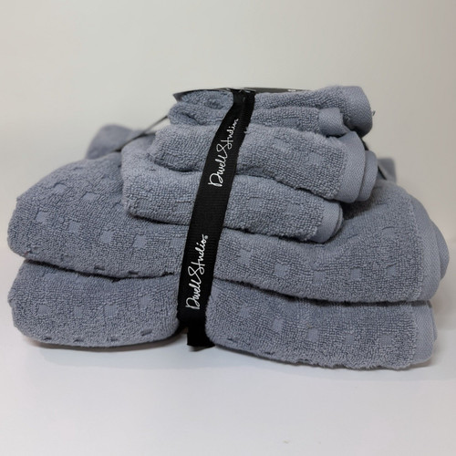 Paul Smith Luxury Textured Cotton Gray 4-Piece Towel Set Bath/Hand 16x28