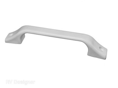 American Motorhome RV 5th wheel Grab Handle, White Plastic, 8-3/4 e222