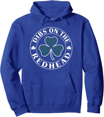 Irish St Patricks Day Shamrock Dibs On The Redhead Unisex Hooded Sweatshirt