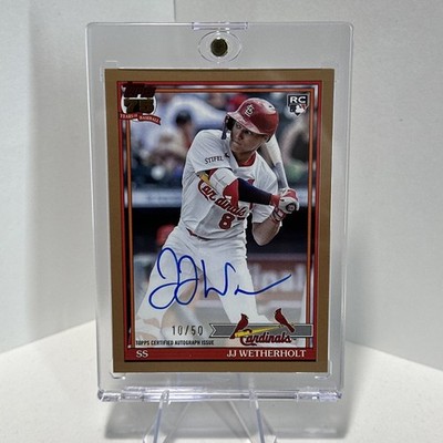 2026 Topps Series 2 J.J. Wetherholt RC Rookie 1991 auto Gold /50