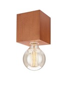 Kleine Deckenleuchte Holz WüRfel B:10,5Cm Vielseitige Lampe Flur Wohnzimmer