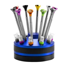 10 pcs Precision Slotted And Phillips Watch Screwdriver Set Different Sizes W...