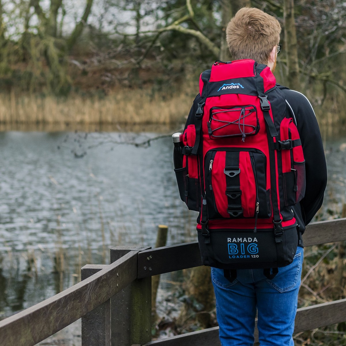 Andes Ramada 120L Extra Large Hiking Camping Backpack/Rucksack Luggage Bag