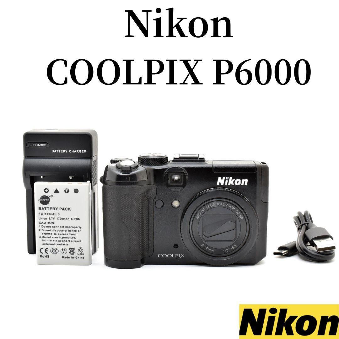 Nikon COOLPIX P6000 13.5MP Digital Camera - Black for sale online