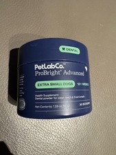 PetLab ProBright ADVANCED Teeth/Fresh Breath 30 Scoops X-SMALL Dogs EXP 11/26