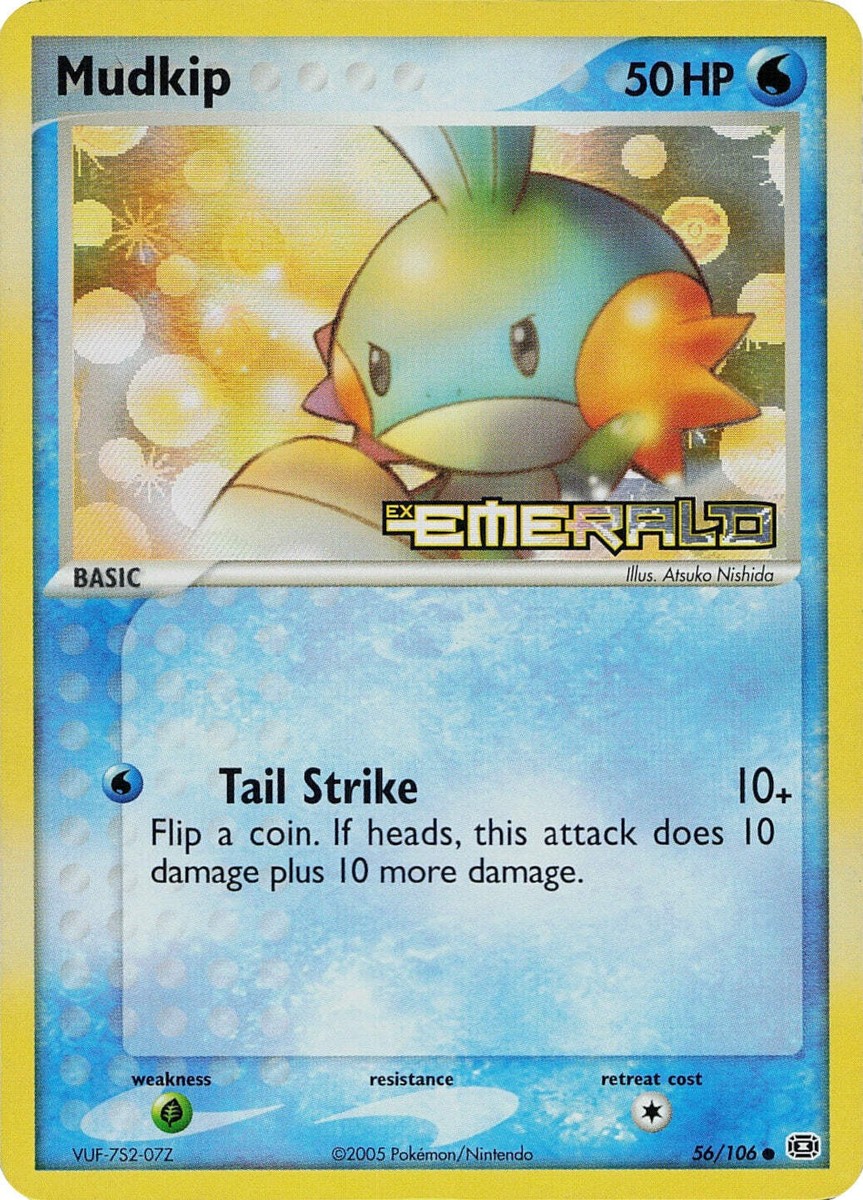 ポケモンカード Mudkip Emerald 56/106 ミズゴロウ Mudkip (56/106) (Stamped) [EX: Emerald] | eBay